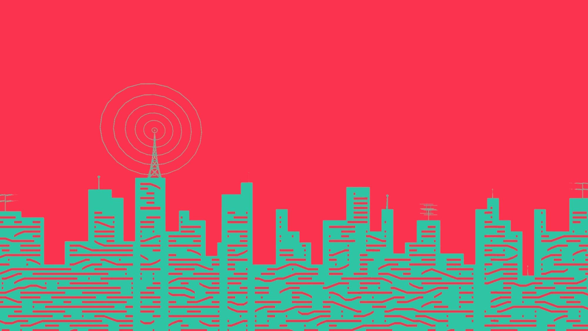 Ilustración urbana de estética indie Fondos de pantalla