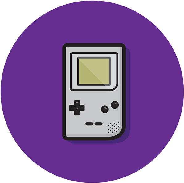 Ilustración vectorial clásica de Gameboy Fondos de pantalla