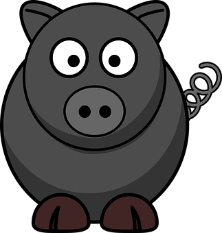 Ilustración vectorial de cerdo caricatura Fondos de pantalla