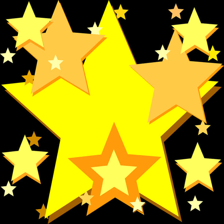 Ilustración vectorial de estrellas doradas Fondos de pantalla