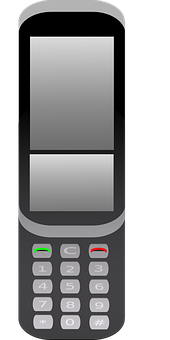 Ilustración vectorial de teléfono plegable clásico Fondos de pantalla