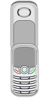 Ilustración vectorial de teléfono plegable clásico Fondos de pantalla