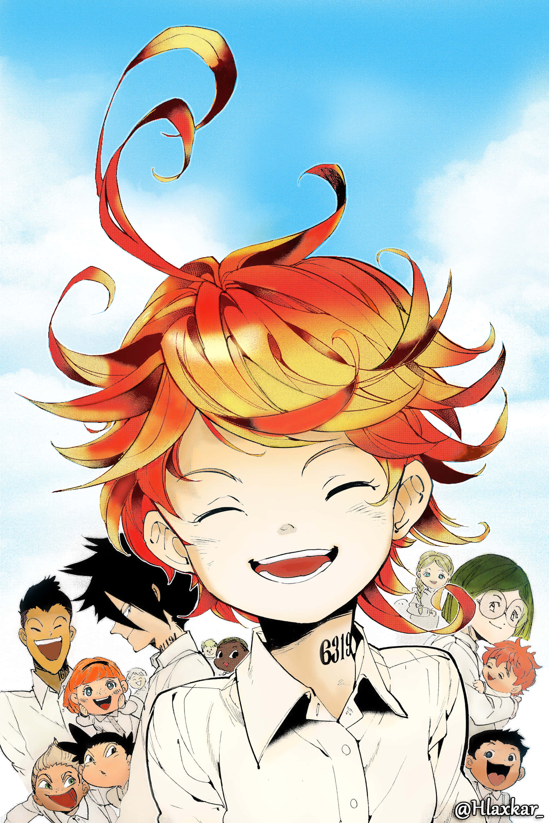 Imagen alegre de The Promised Neverland Fondos de pantalla