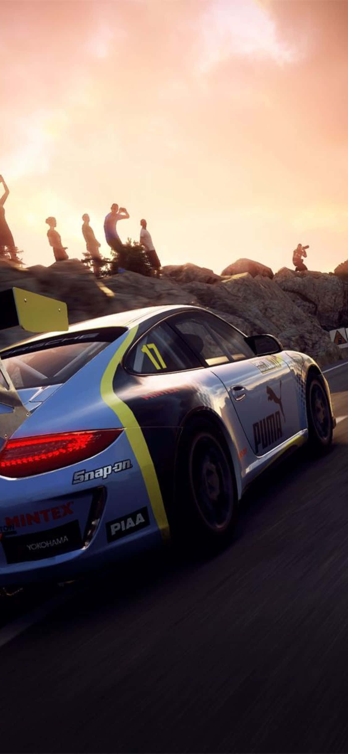 Imagen: Conductores dominando caminos sinuosos en una competencia de Dirt Rally Fondos de pantalla
