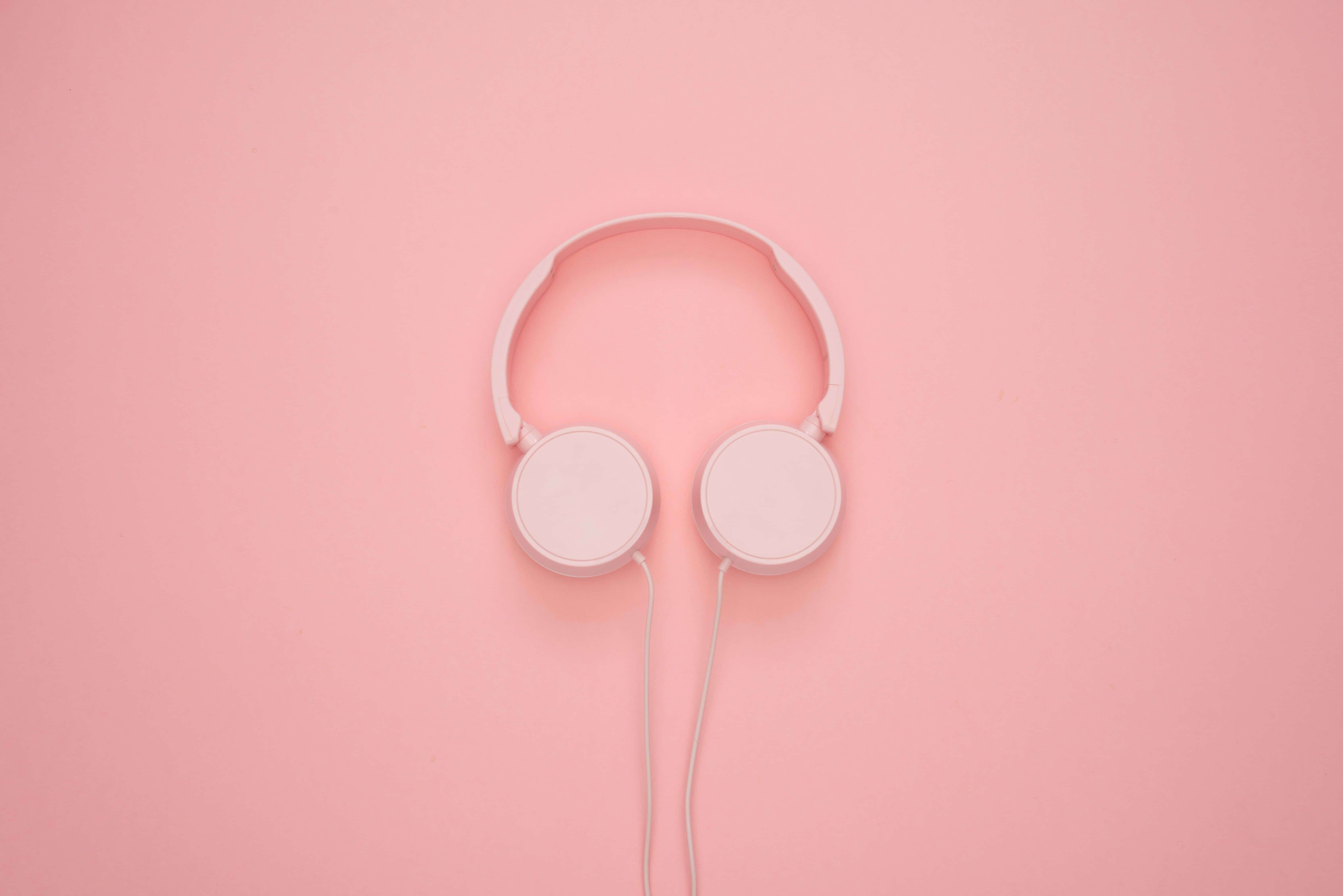 Imagen de audífonos rosas Fondos de pantalla