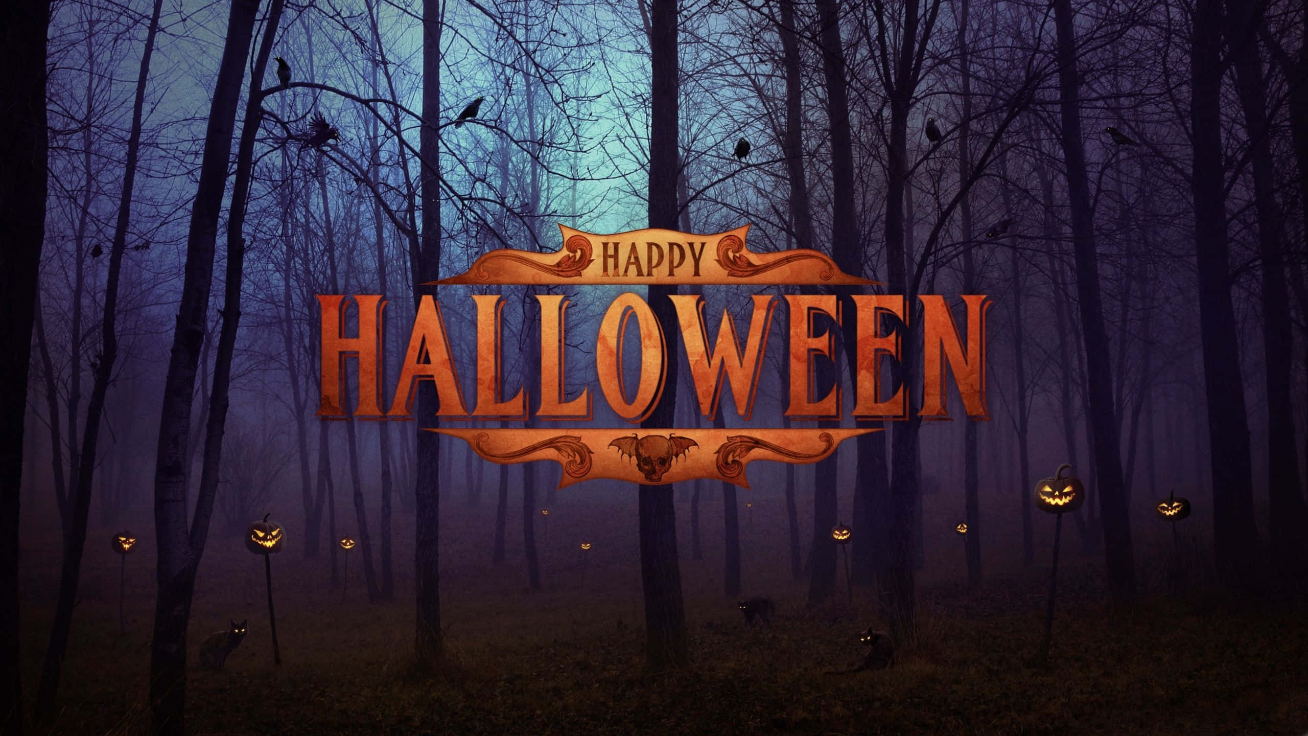 Imagen de Bosque Oscuro de Feliz Halloween Fondos de pantalla