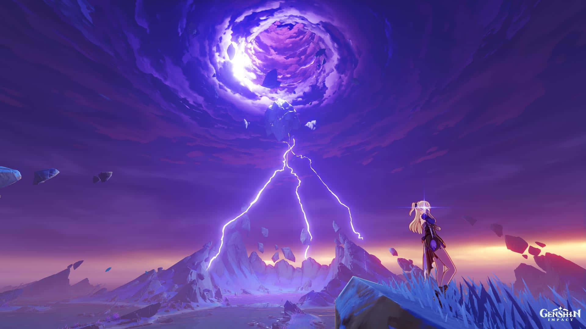 Imagen de Fischl de Genshin Impact en la Isla Seirai Fondos de pantalla