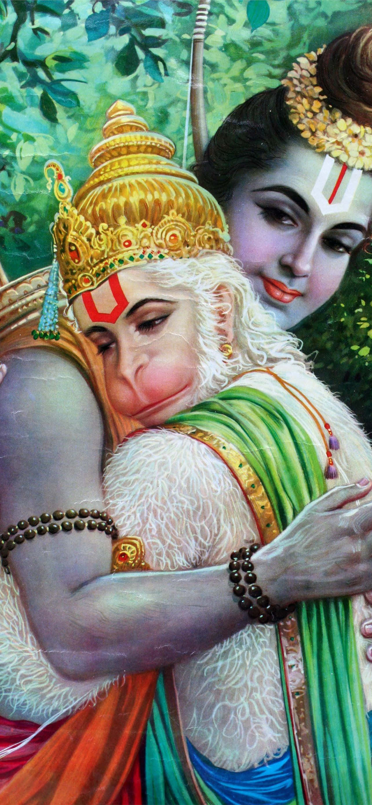 Imagen de Hanuman y Rama abrazándose Fondos de pantalla
