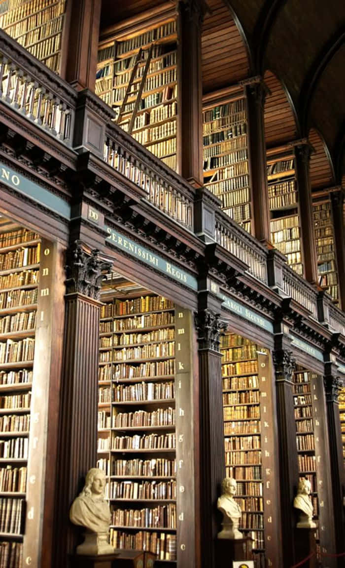 Imagen de la Biblioteca del Trinity College Fondos de pantalla