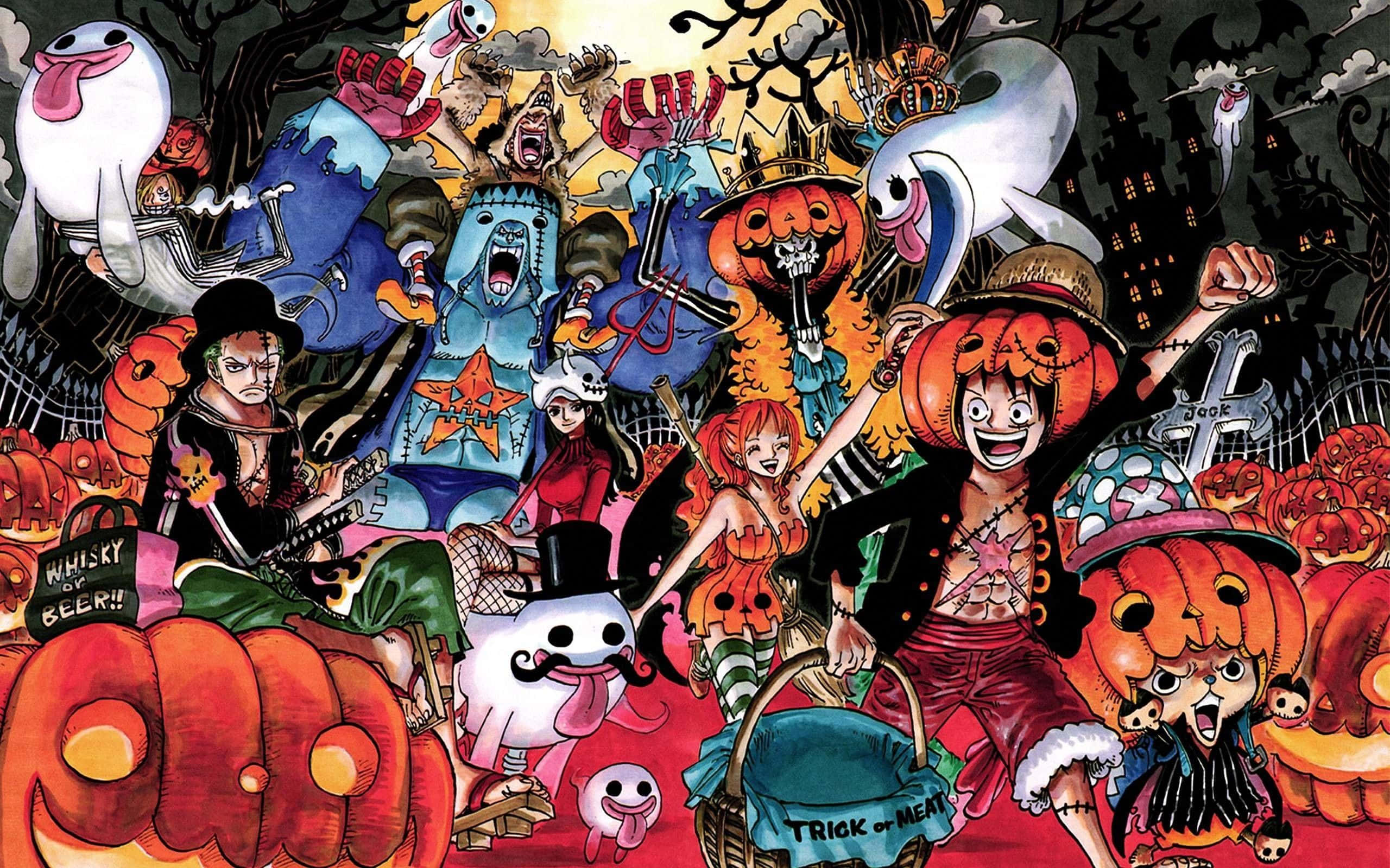 Imagen de la Fiesta de Halloween de One Piece Fondos de pantalla