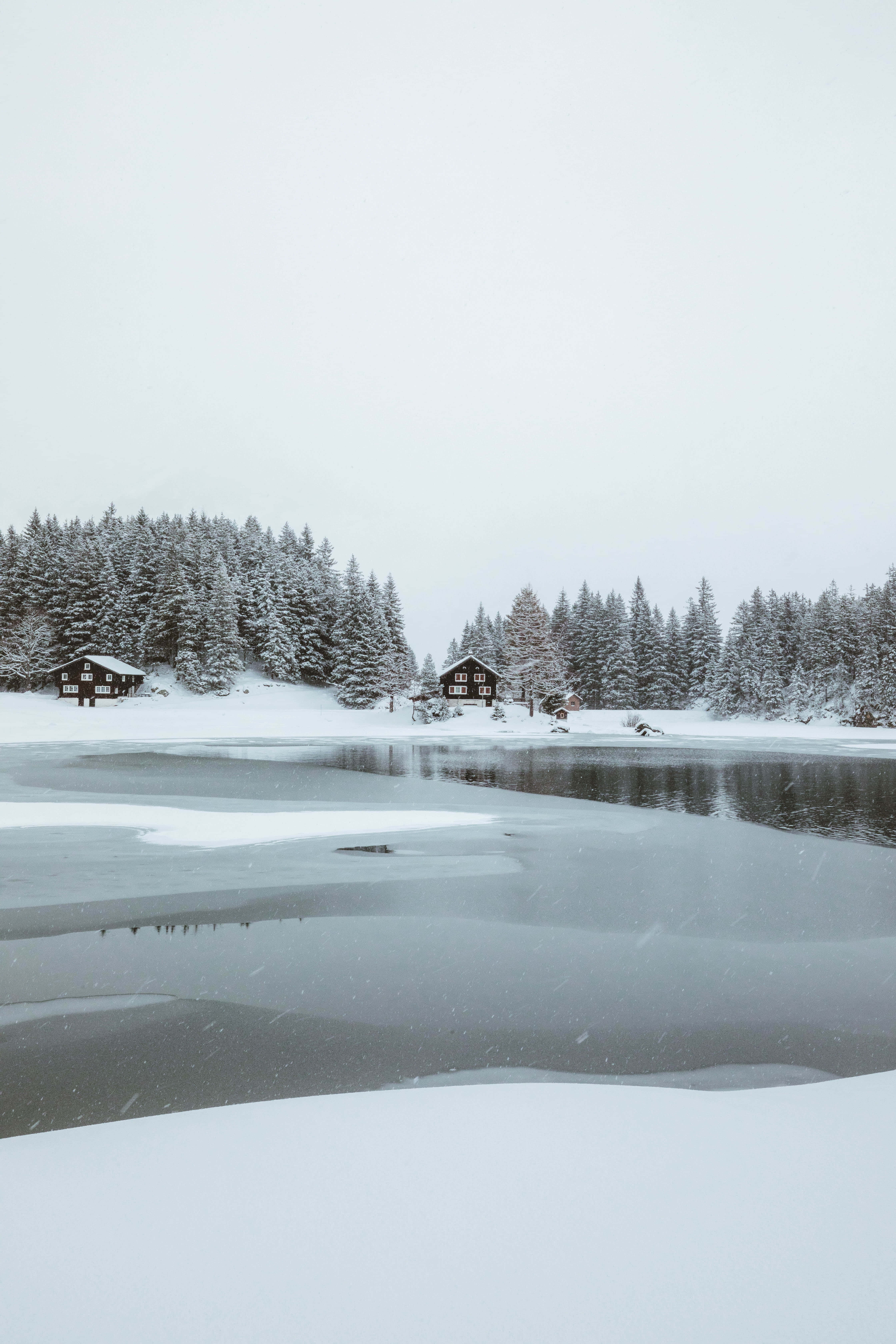 Imagen de Lago Nevado en Paraíso Invernal Fondos de pantalla