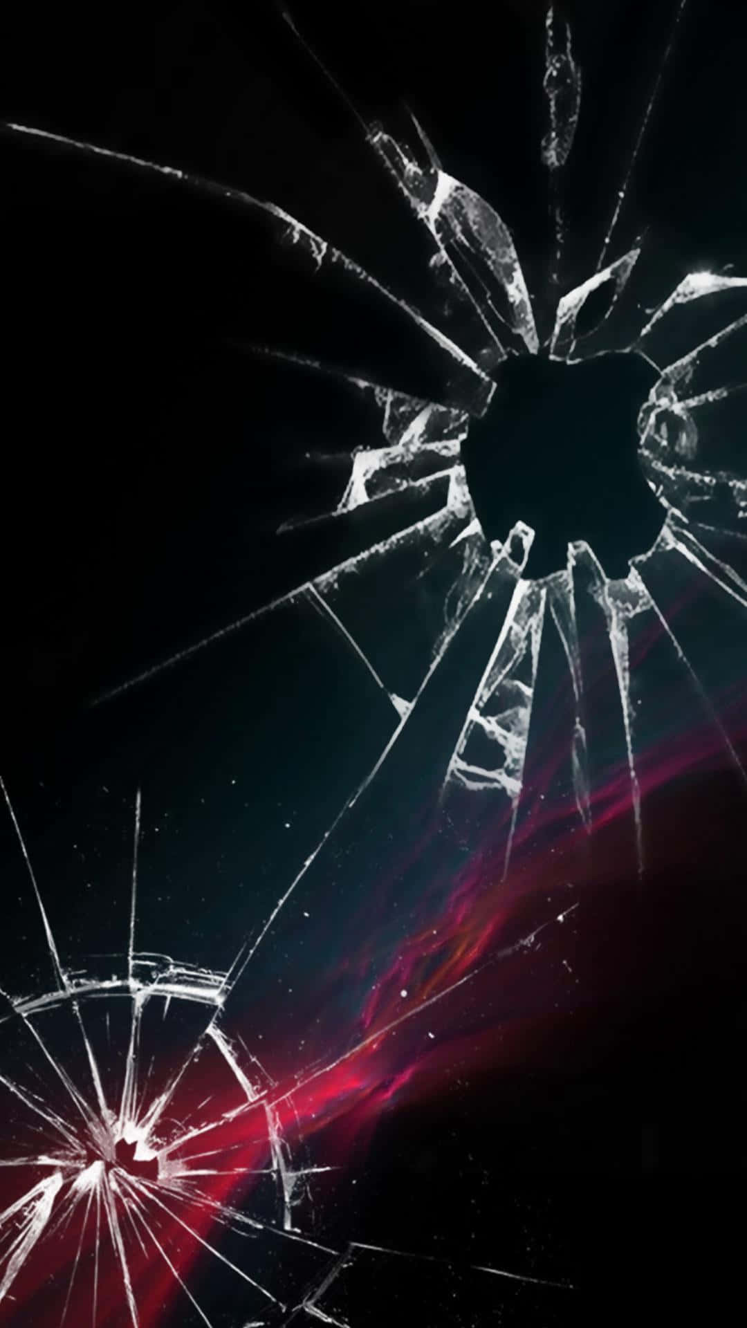 Imagen de Luz Espacial Neón con Vidrio Fracturado Fondos de pantalla