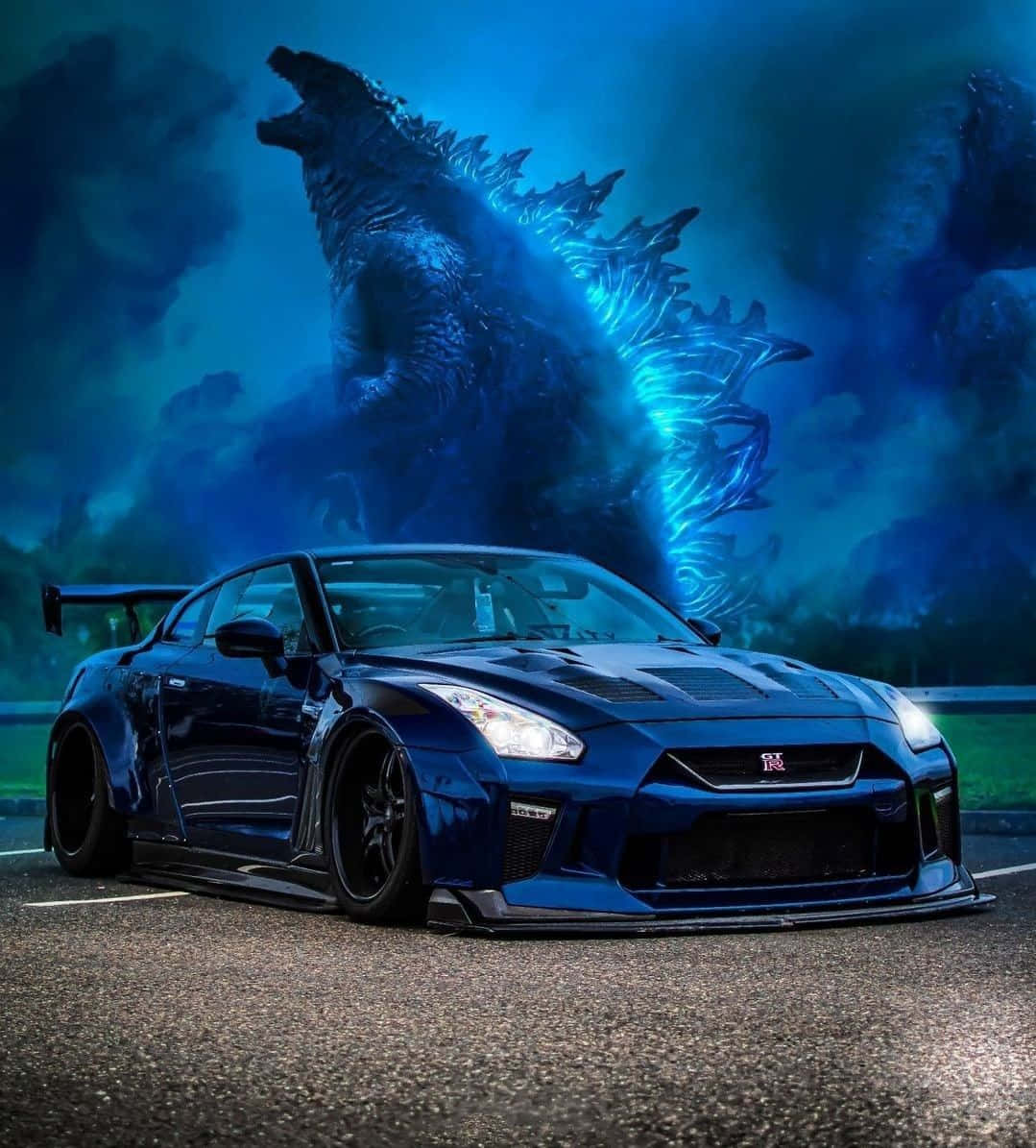 Imagen de Nissan R35 GTR Godzilla Azul Fondos de pantalla