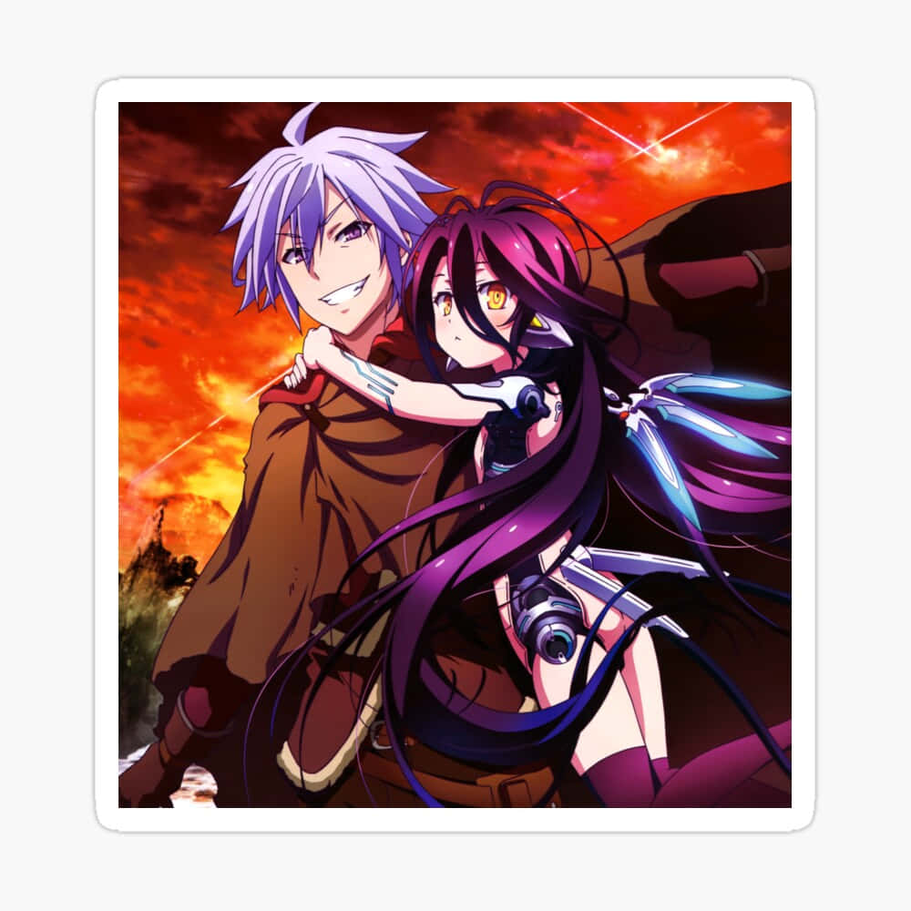Imagen de Riku Cargando a Shuvi de No Game No Life Fondos de pantalla