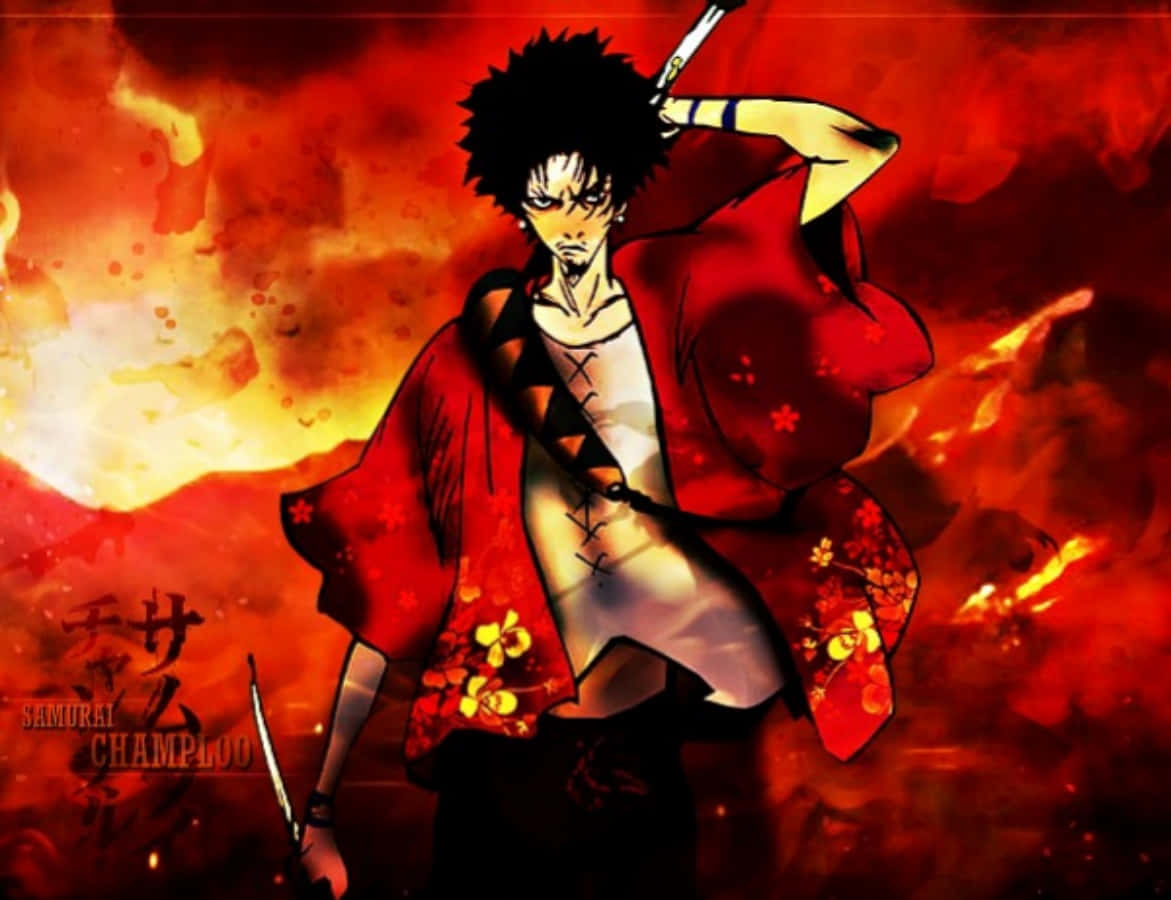 Imagen de Samurai Champloo Mugen en llamas Fondos de pantalla