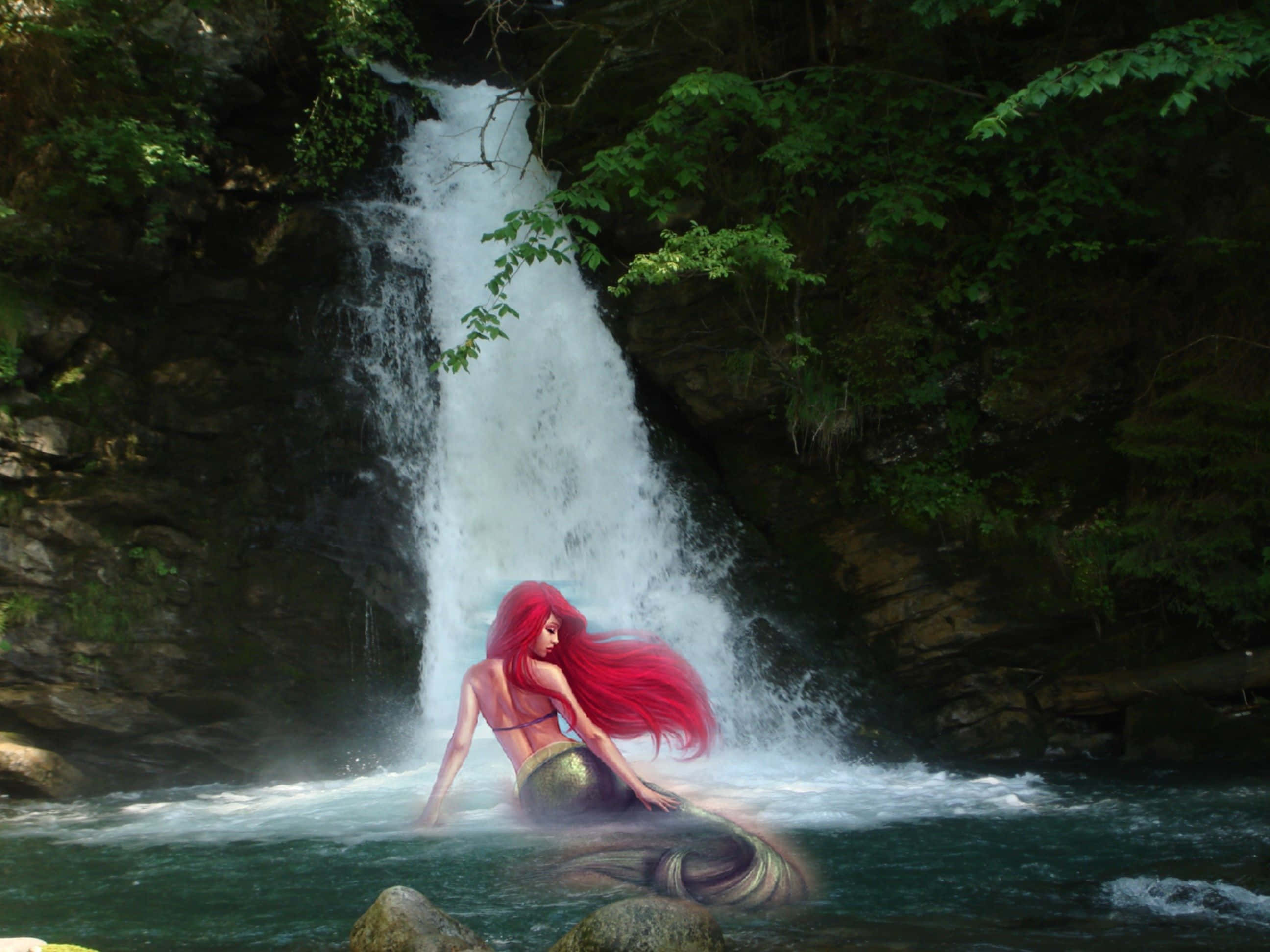 Imagen de Sirena y Cascada Fondos de pantalla