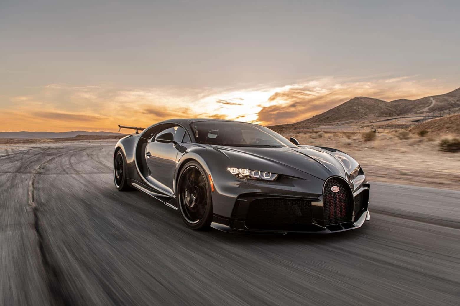 Imagen de un Bugatti negro Fondos de pantalla