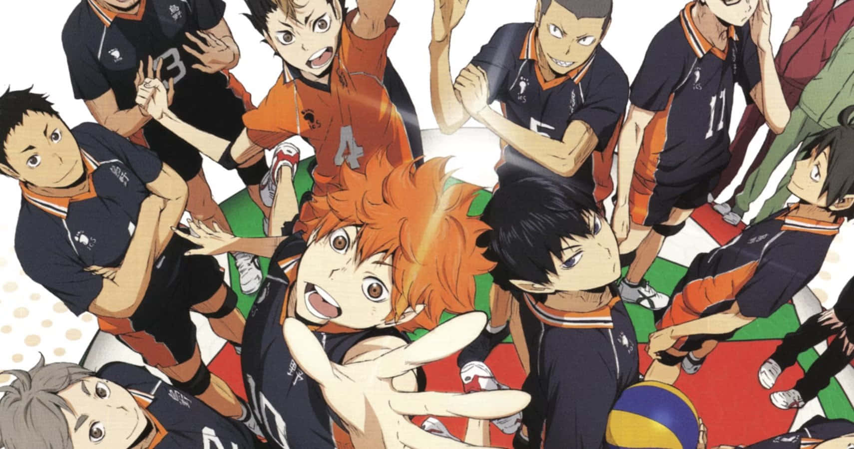 Imagen del equipo de voleibol con Shoyo Hinata de Haikyuu Fondos de pantalla
