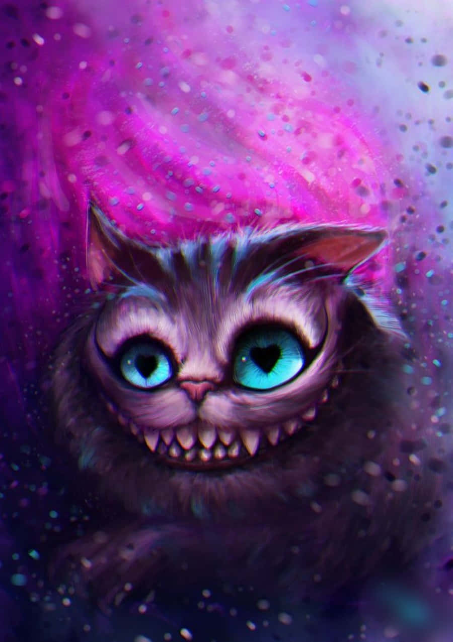 Imagen del Gato de Cheshire sonriendo con picardía Fondos de pantalla