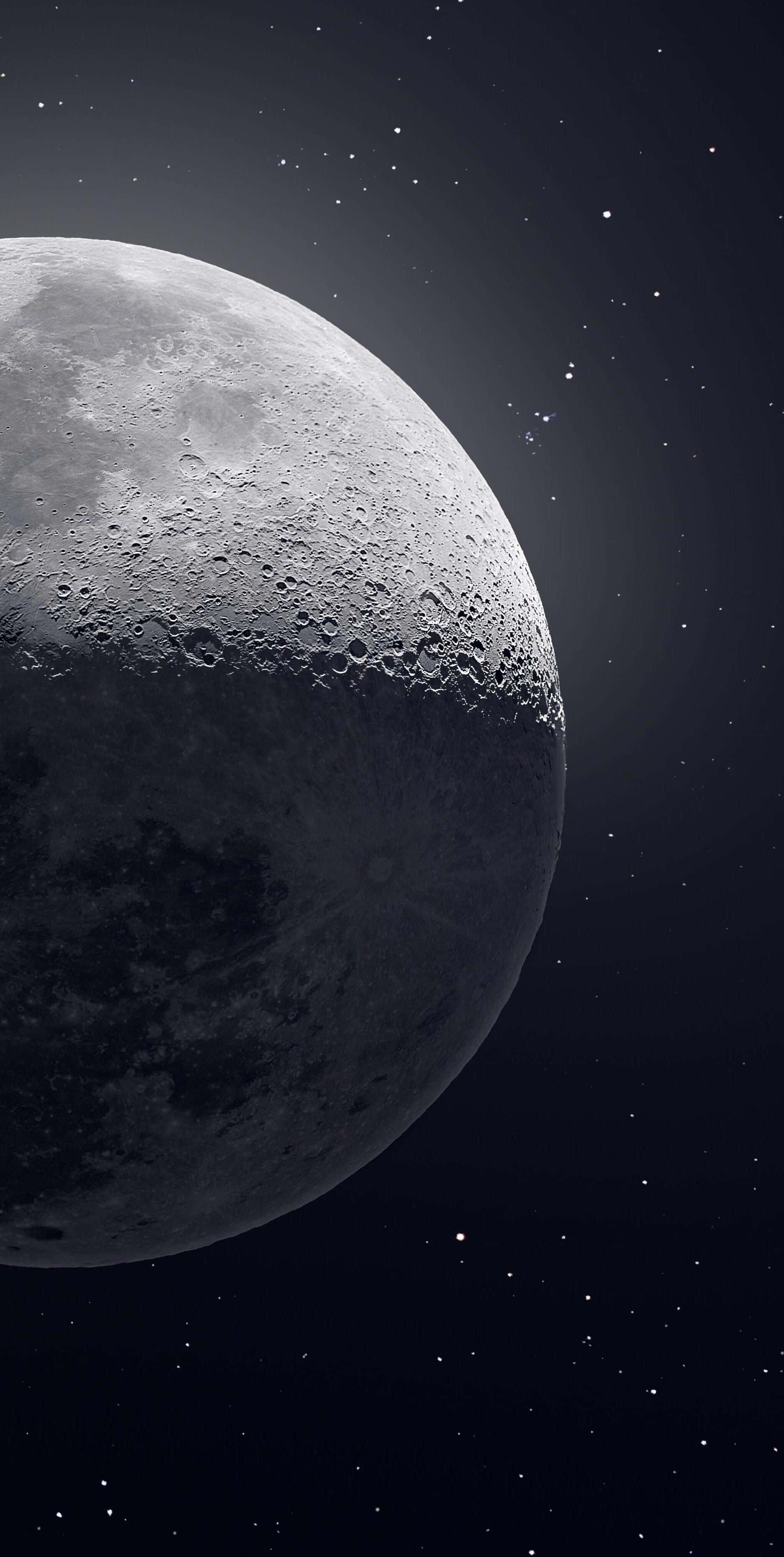 Imagen Detallada de la Luna para iPhone Fondos de pantalla