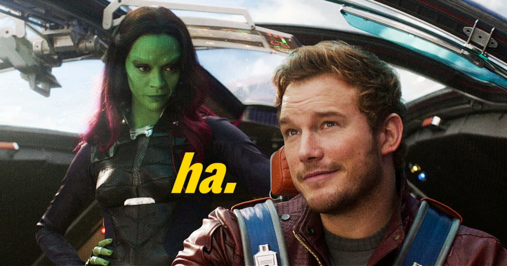 Imagen divertida de Star-Lord y Gamora de Marvel Fondos de pantalla