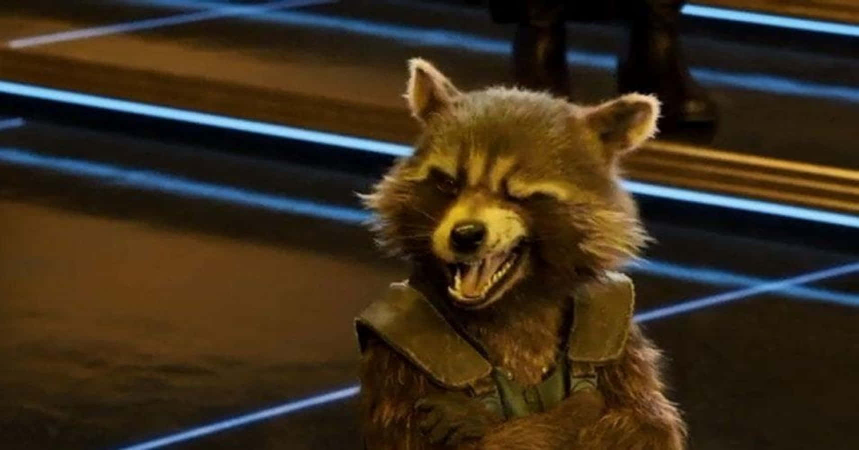 Imagen divertida de Rocket Raccoon enojado de Guardianes de la Galaxia de Marvel Fondos de pantalla