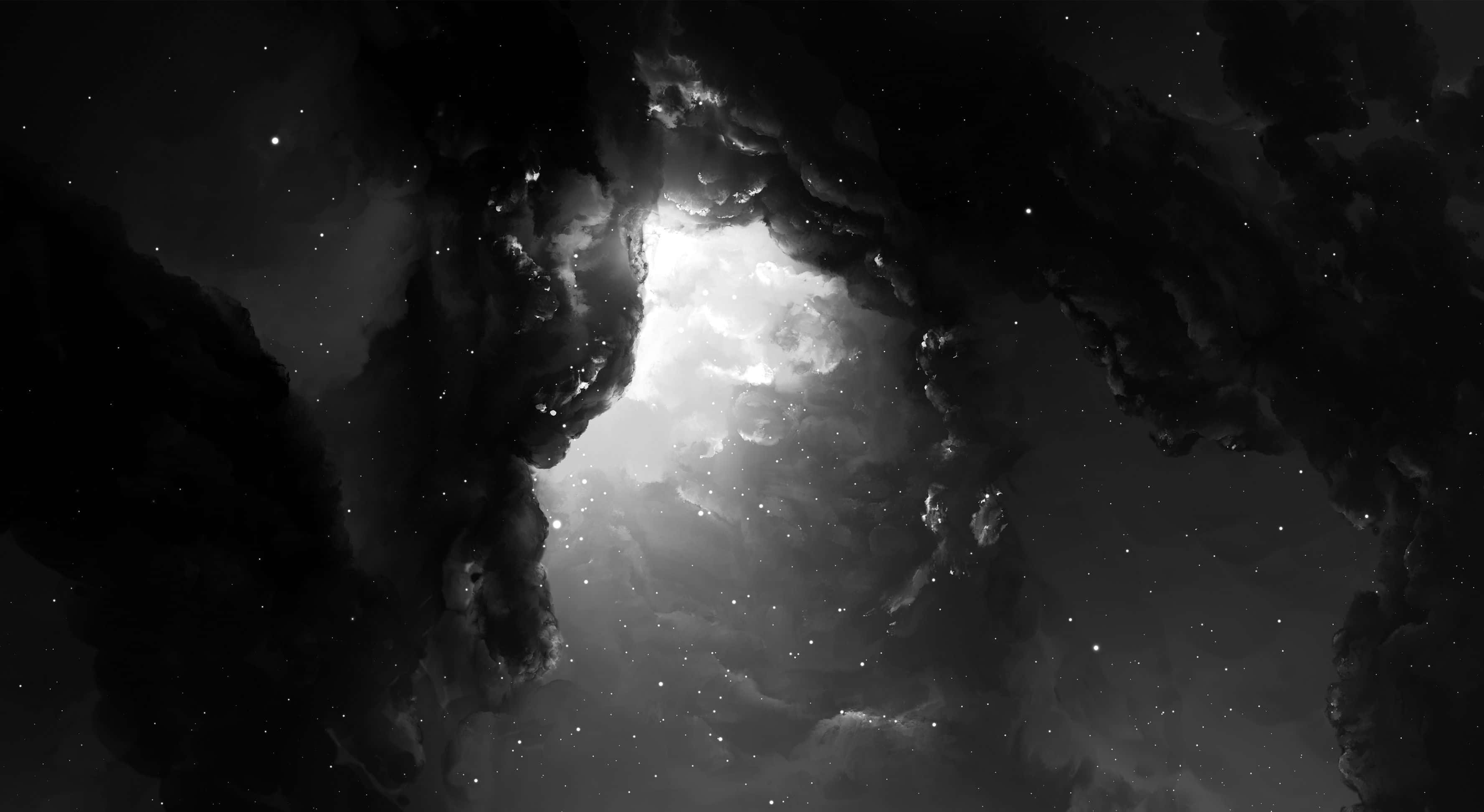 imagen en blanco y negro de un cielo estrellado Fondos de pantalla