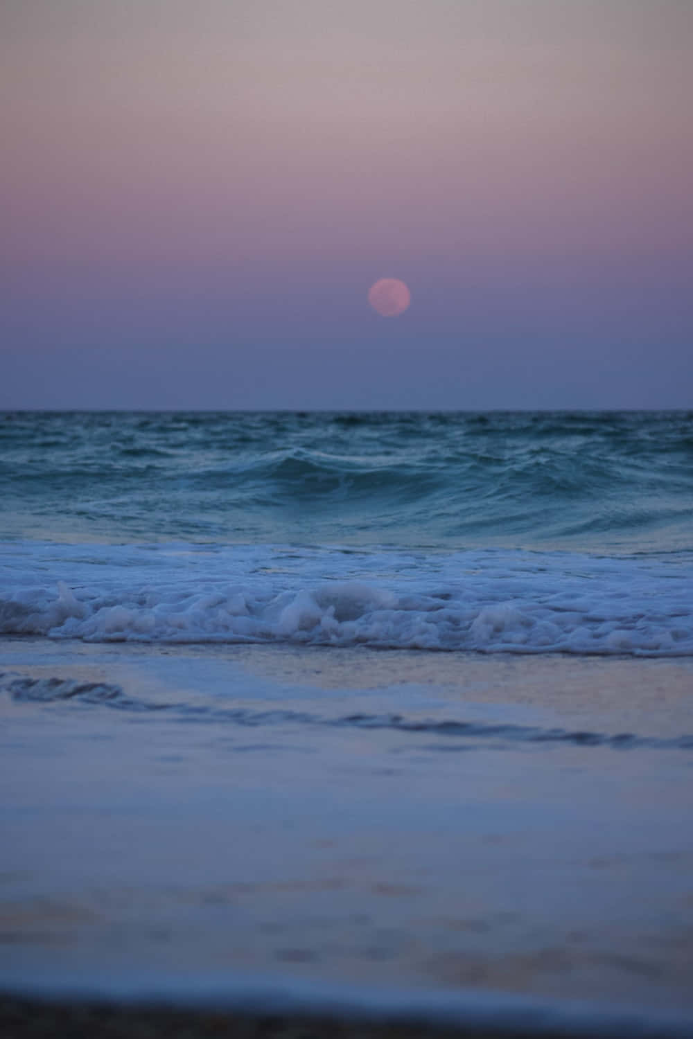 Imagen estética de playa púrpura Fondos de pantalla
