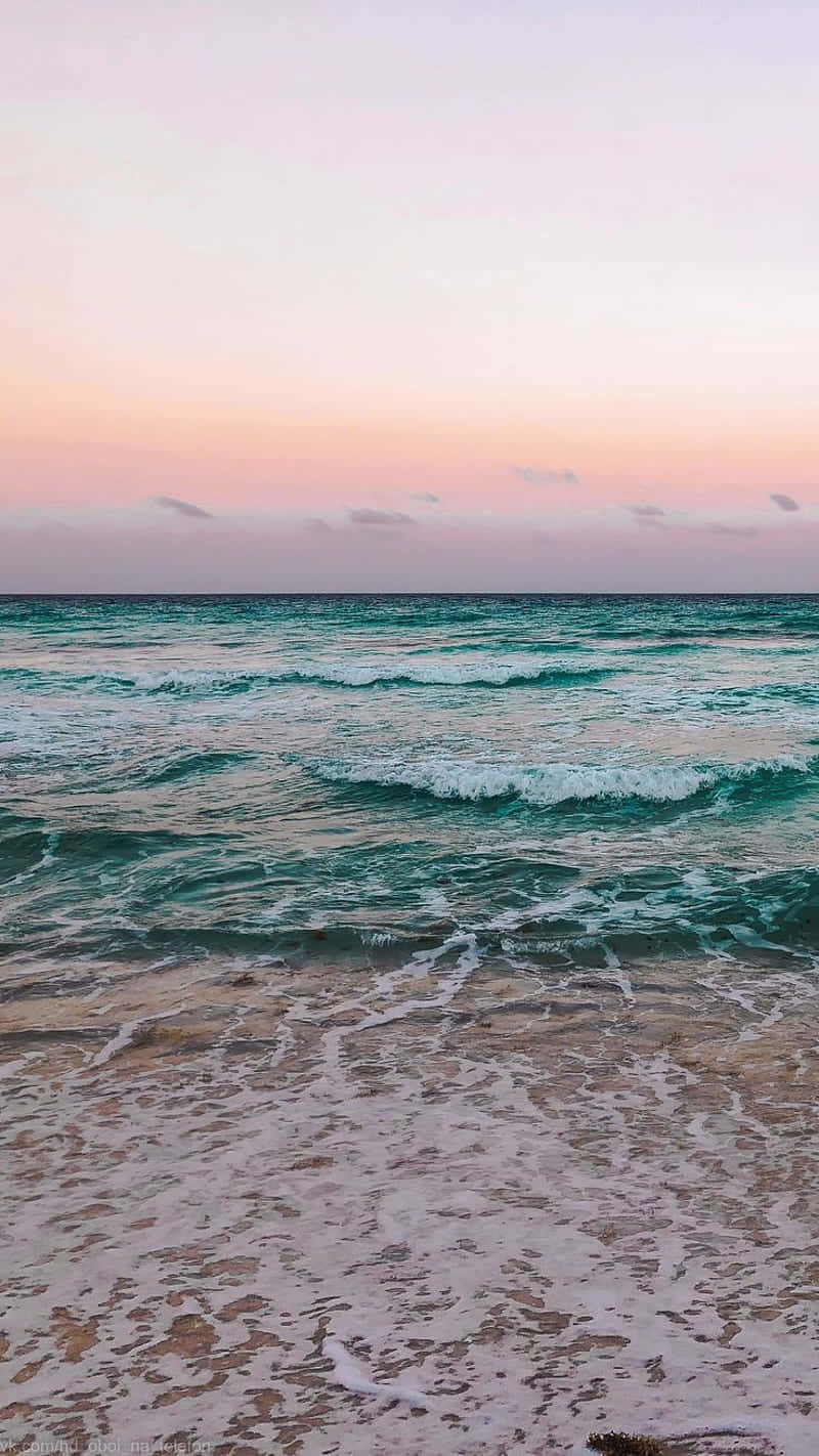 Imagen estética de playa azul verde Fondos de pantalla