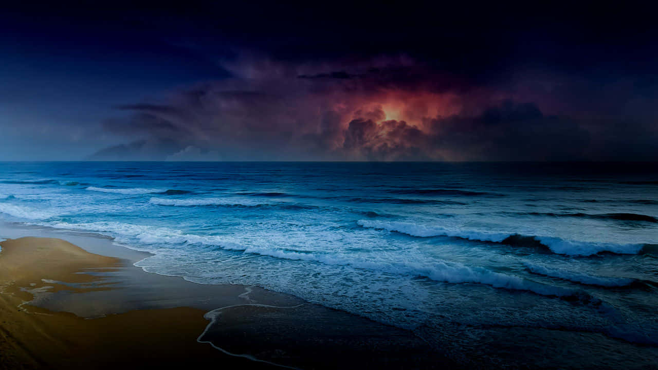 Imagen estética de playa oscura Fondos de pantalla