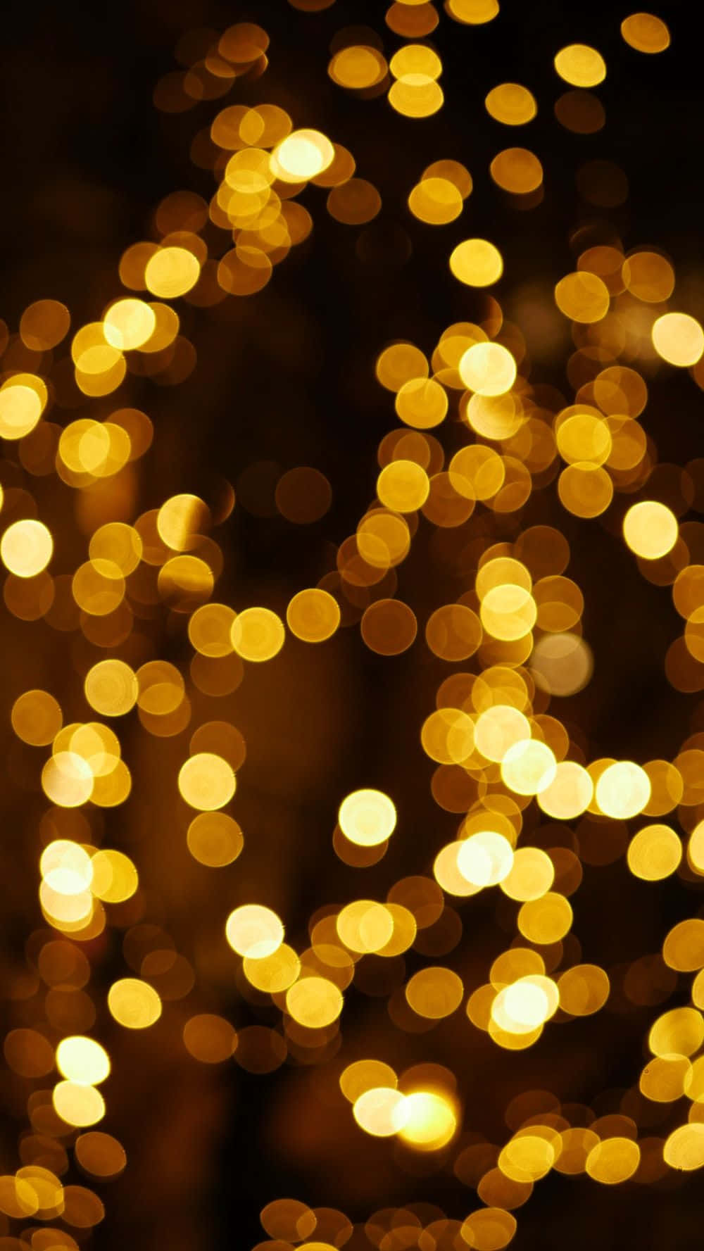 Imagen Estética Borrosa de Luces Navideñas Amarillas Fondos de pantalla