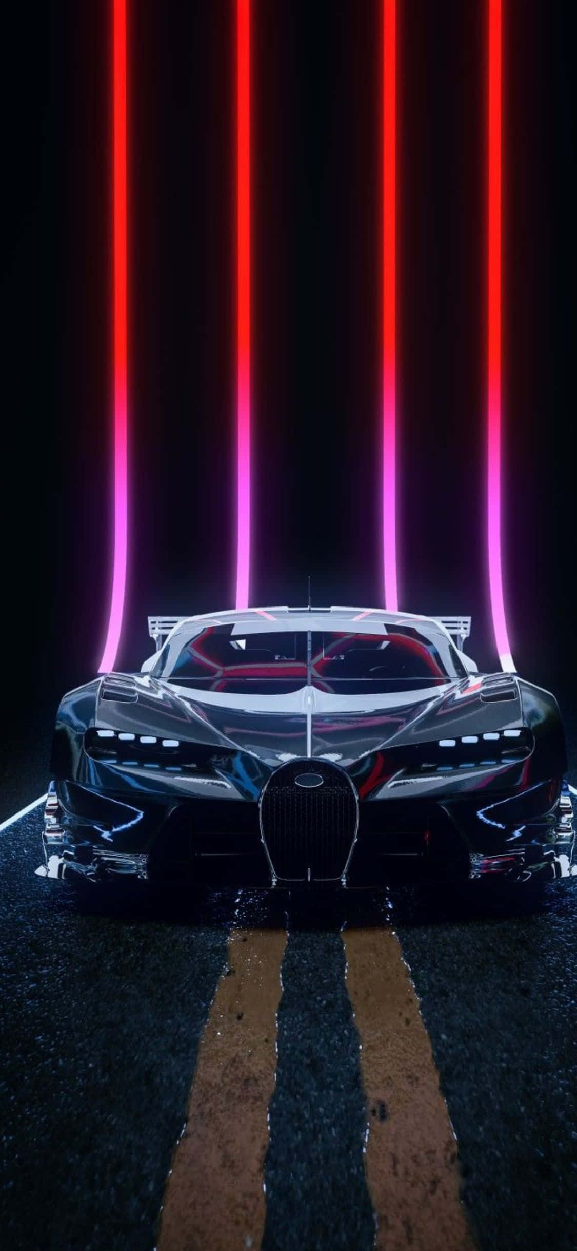 Imagen: Lo audaz y extremo - iPhone Xs en un Bugatti Fondos de pantalla