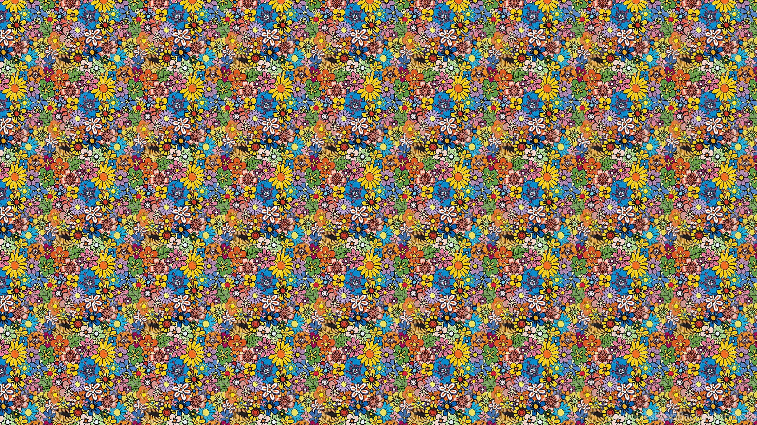 Imagen Mágica de Autostereograma para Escritorio con Estética de los 70 Fondos de pantalla