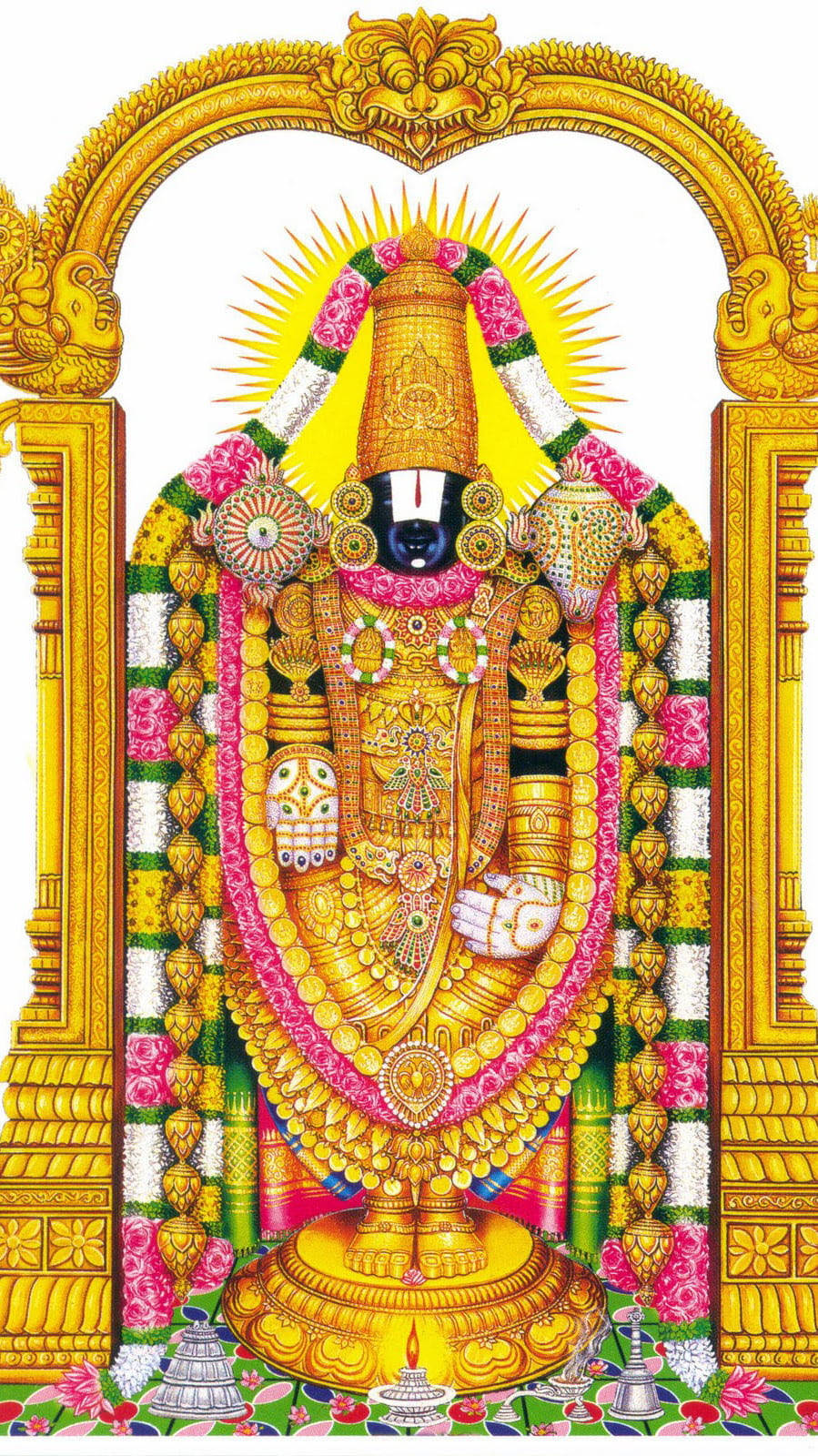 Imagen Majestuosa de Venkateswara Swamy Fondos de pantalla