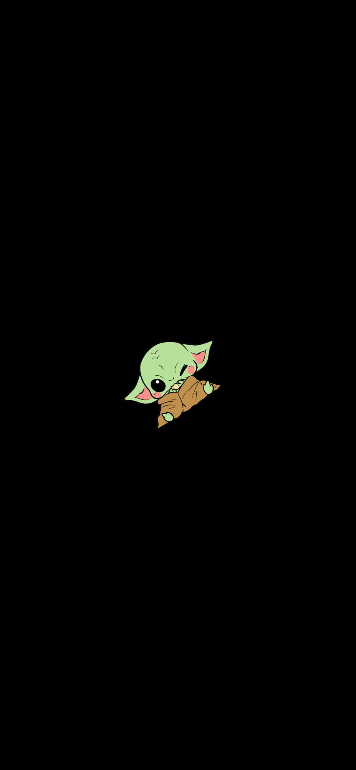 Imagen Minimalista de Baby Yoda Lindo Fondos de pantalla