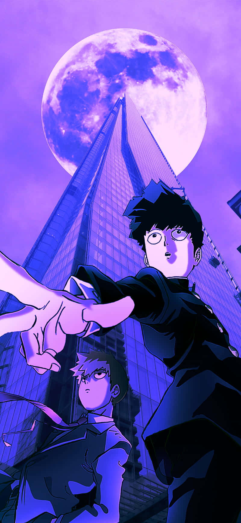 Imagen morada de Mob Psycho Fondos de pantalla