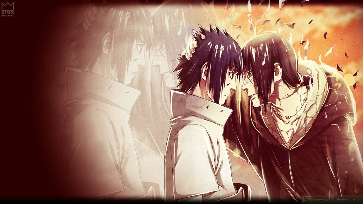 1191x670 Fondo de pantalla de Sasuke x Itachi