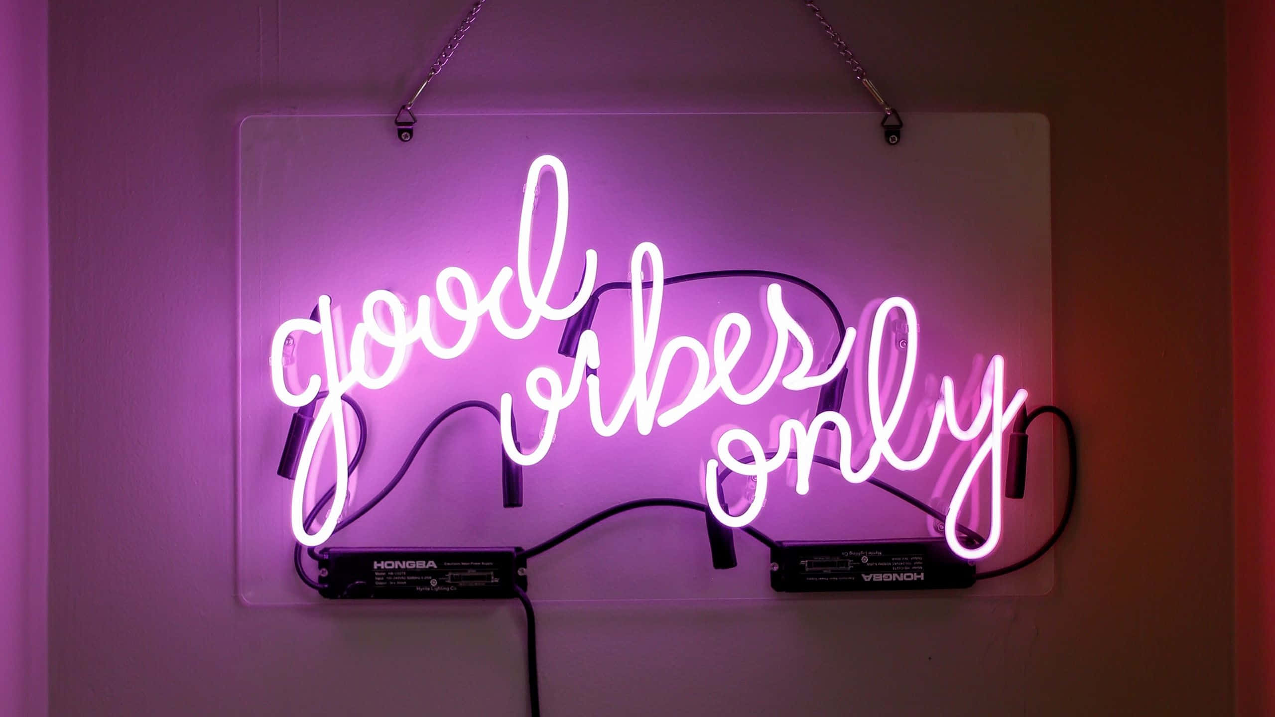 Imagen Neon Rosa Solo Buenas Vibras Fondos de pantalla