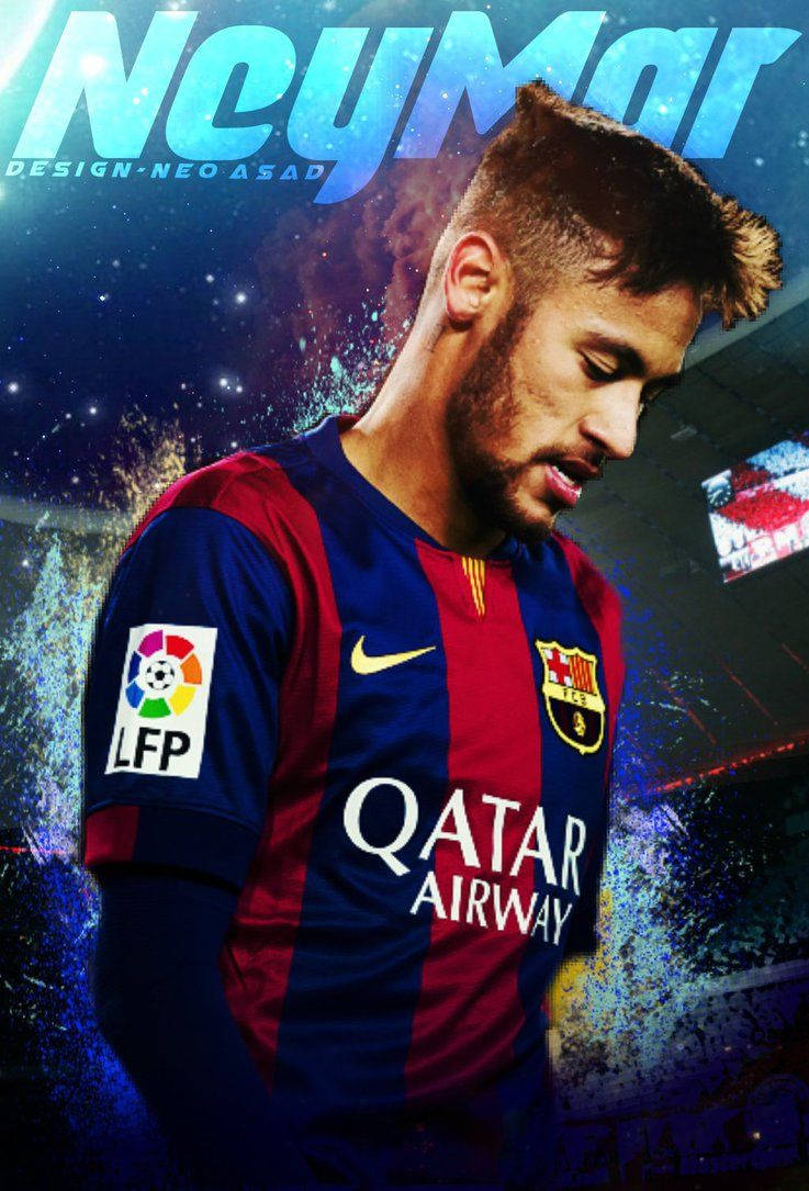 Fondo de pantalla Diseños de Pintura de Neymar Jr.