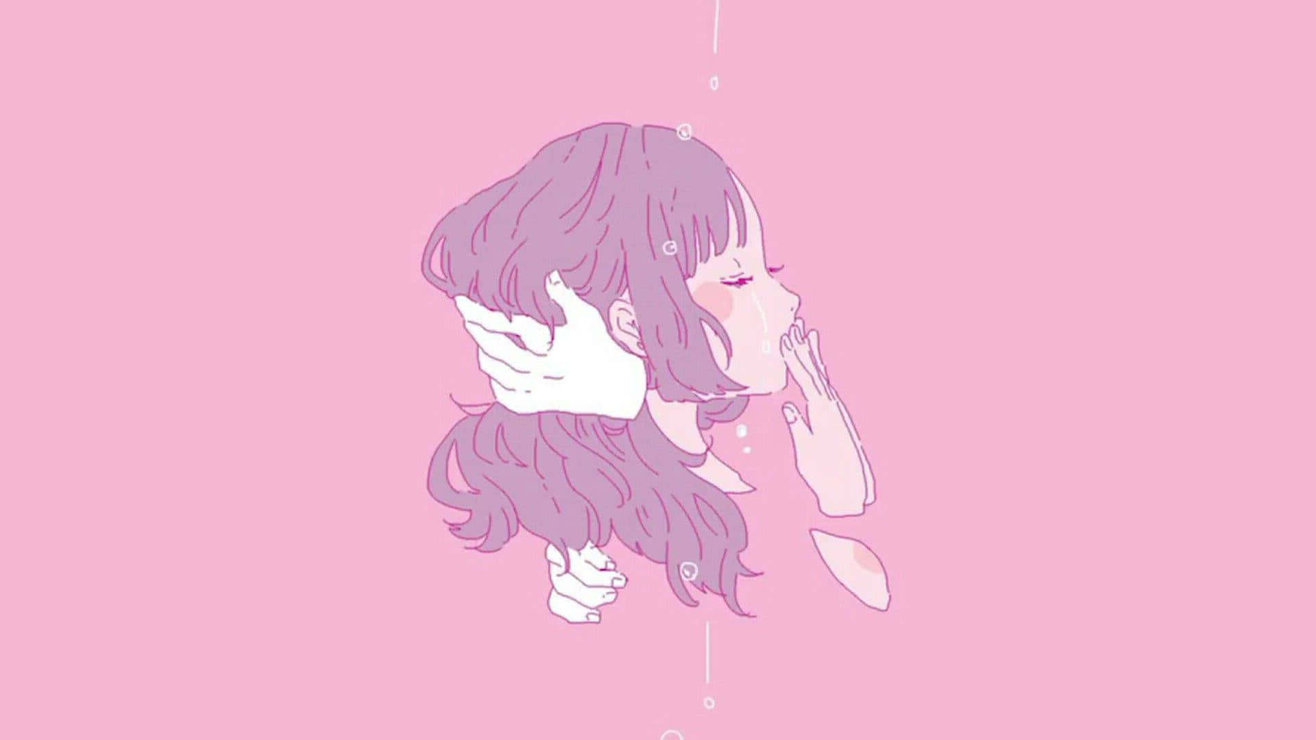 Imágenes de estética anime rosa Fondos de pantalla