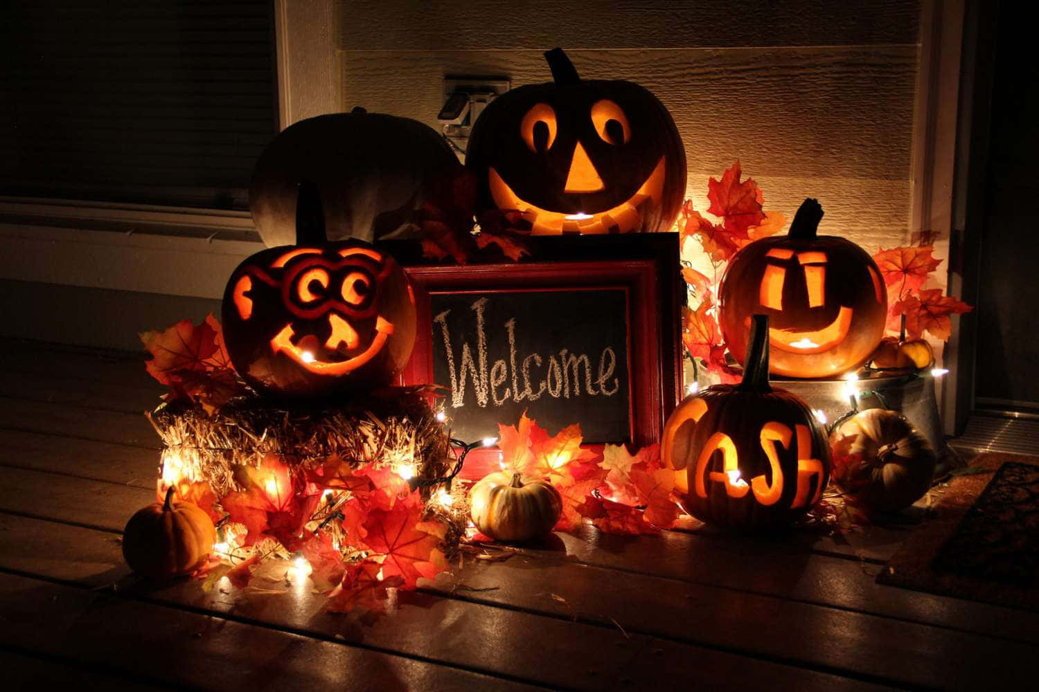 Imágenes de Halloween de Madera Brillante Fondos de pantalla