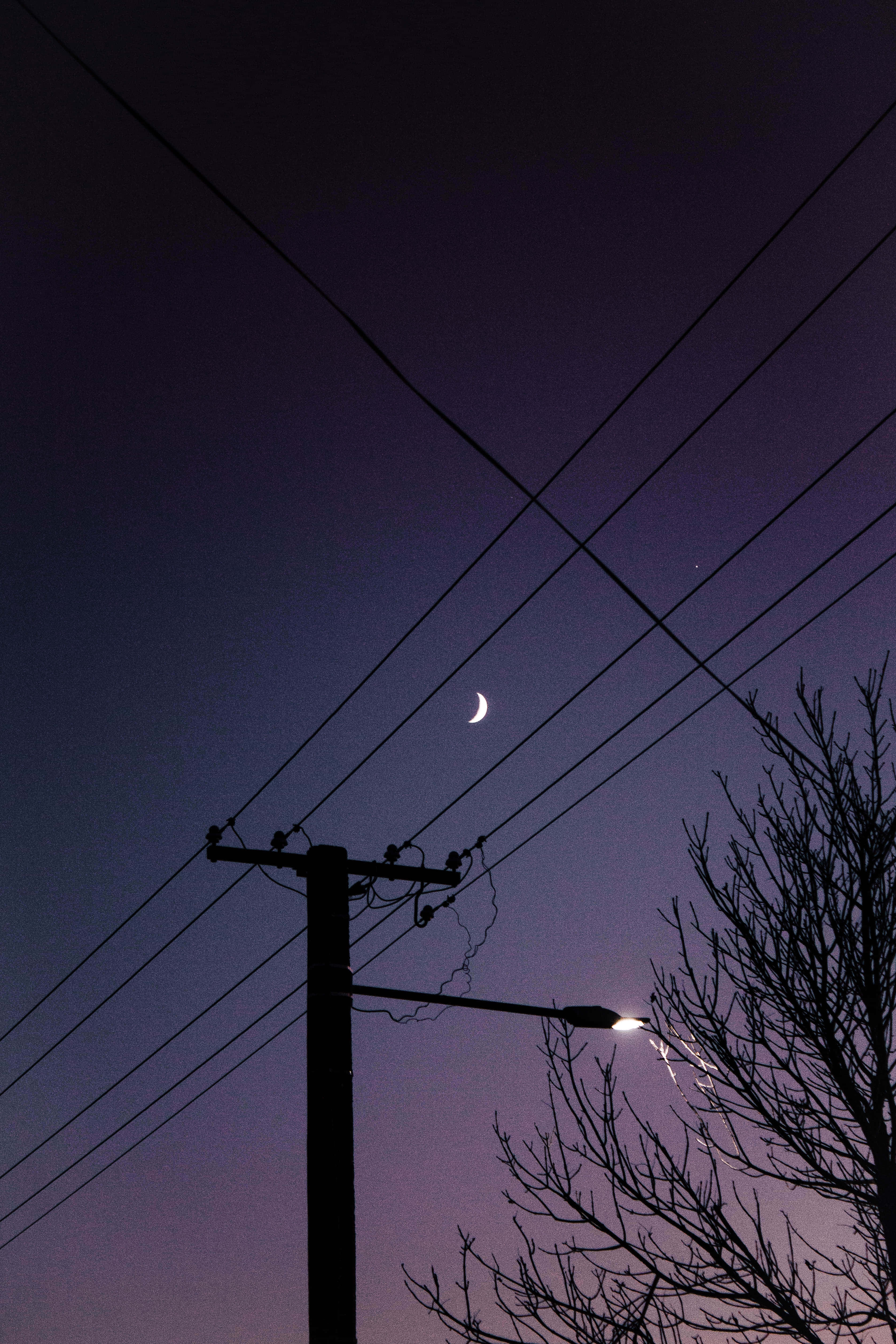Imágenes estéticas de farolas nocturnas Fondos de pantalla