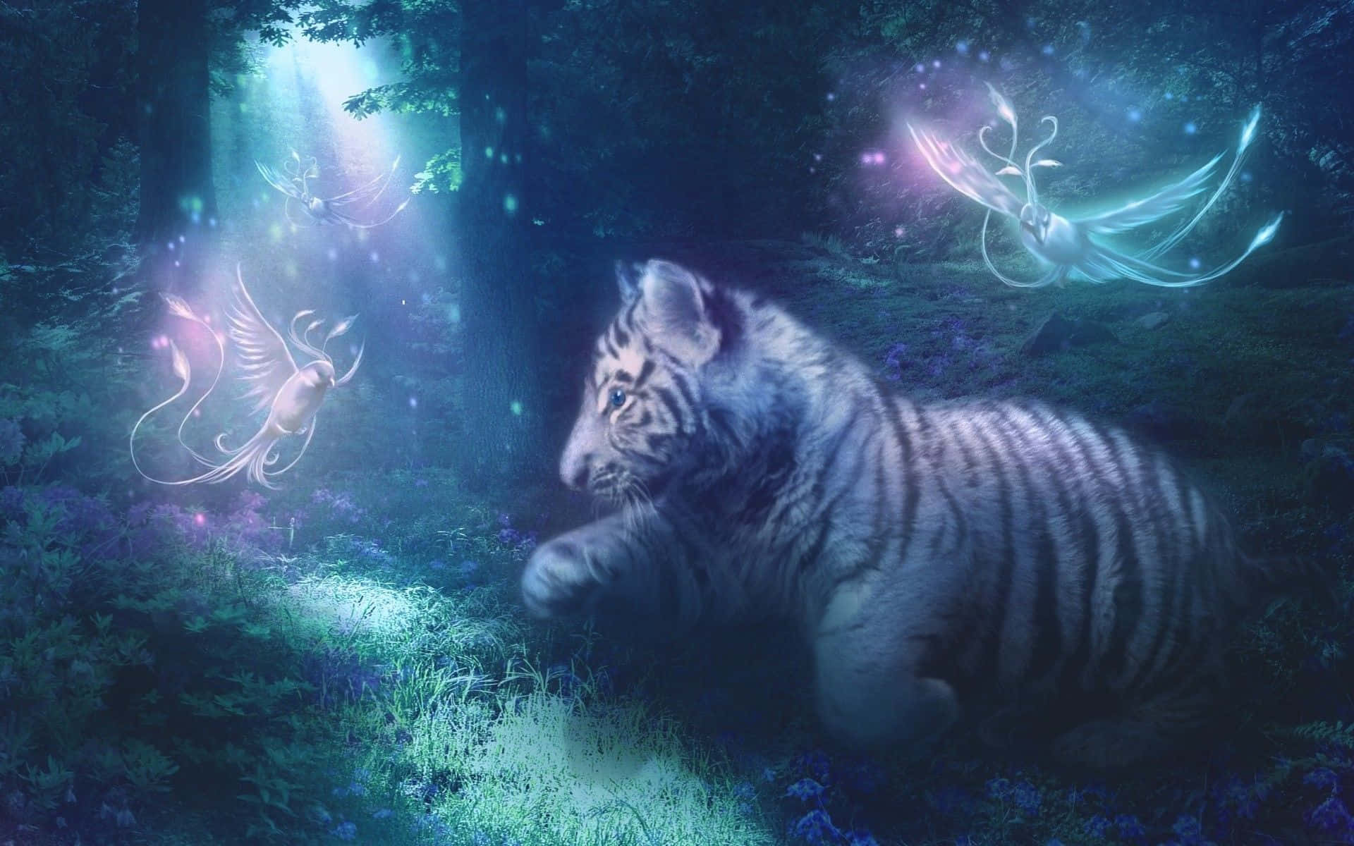 Imágenes Fantásticas de Tigre Blanco Lindo Fondos de pantalla