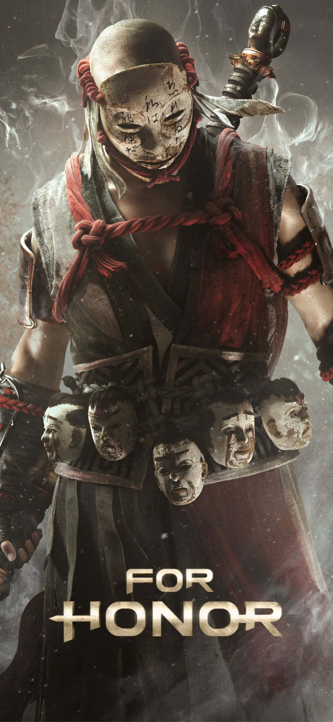 Impactante iPhone Xs con diseño de For Honor Fondos de pantalla