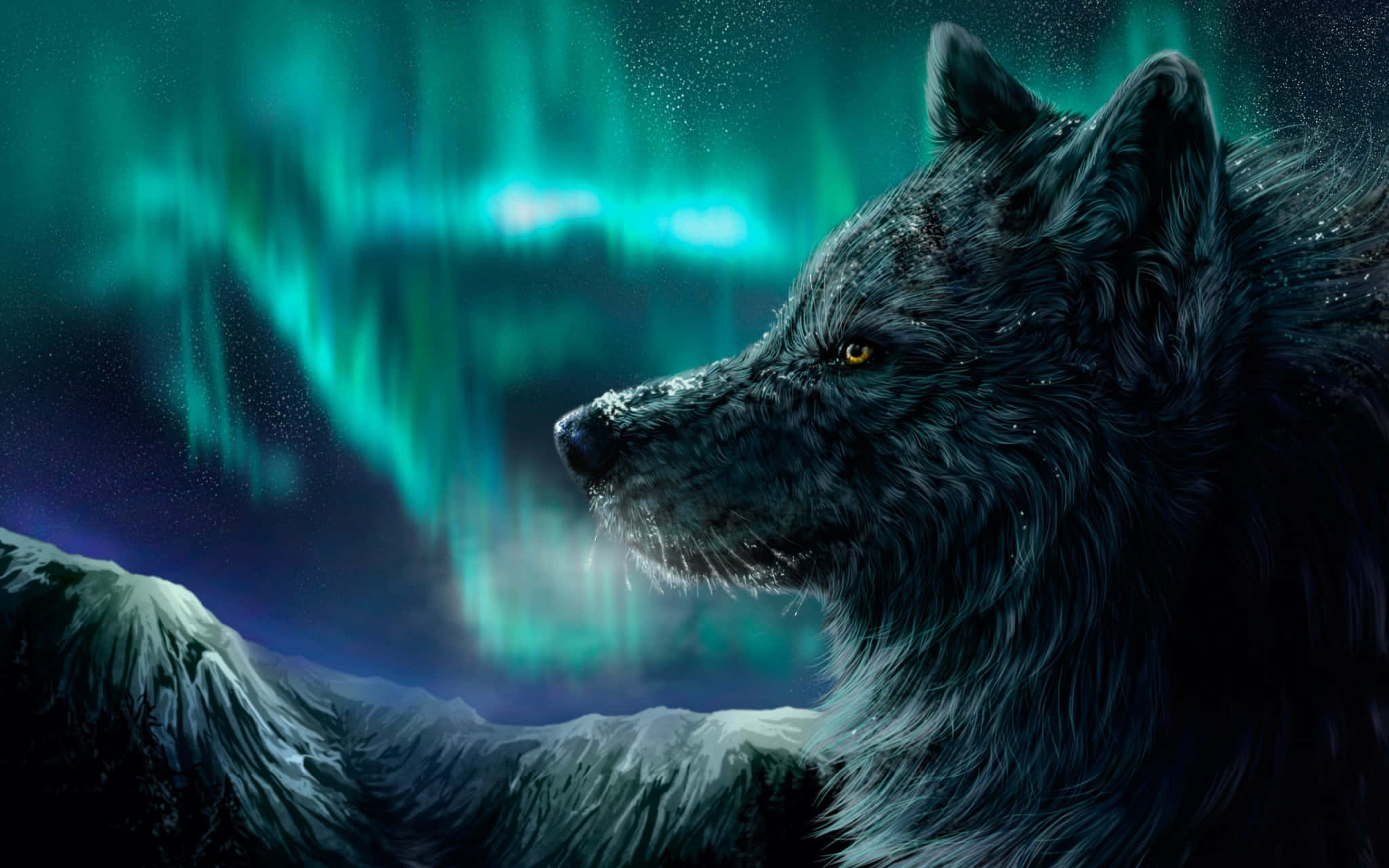 Imponentemente Majestuoso, el Lobo Genial Fondos de pantalla