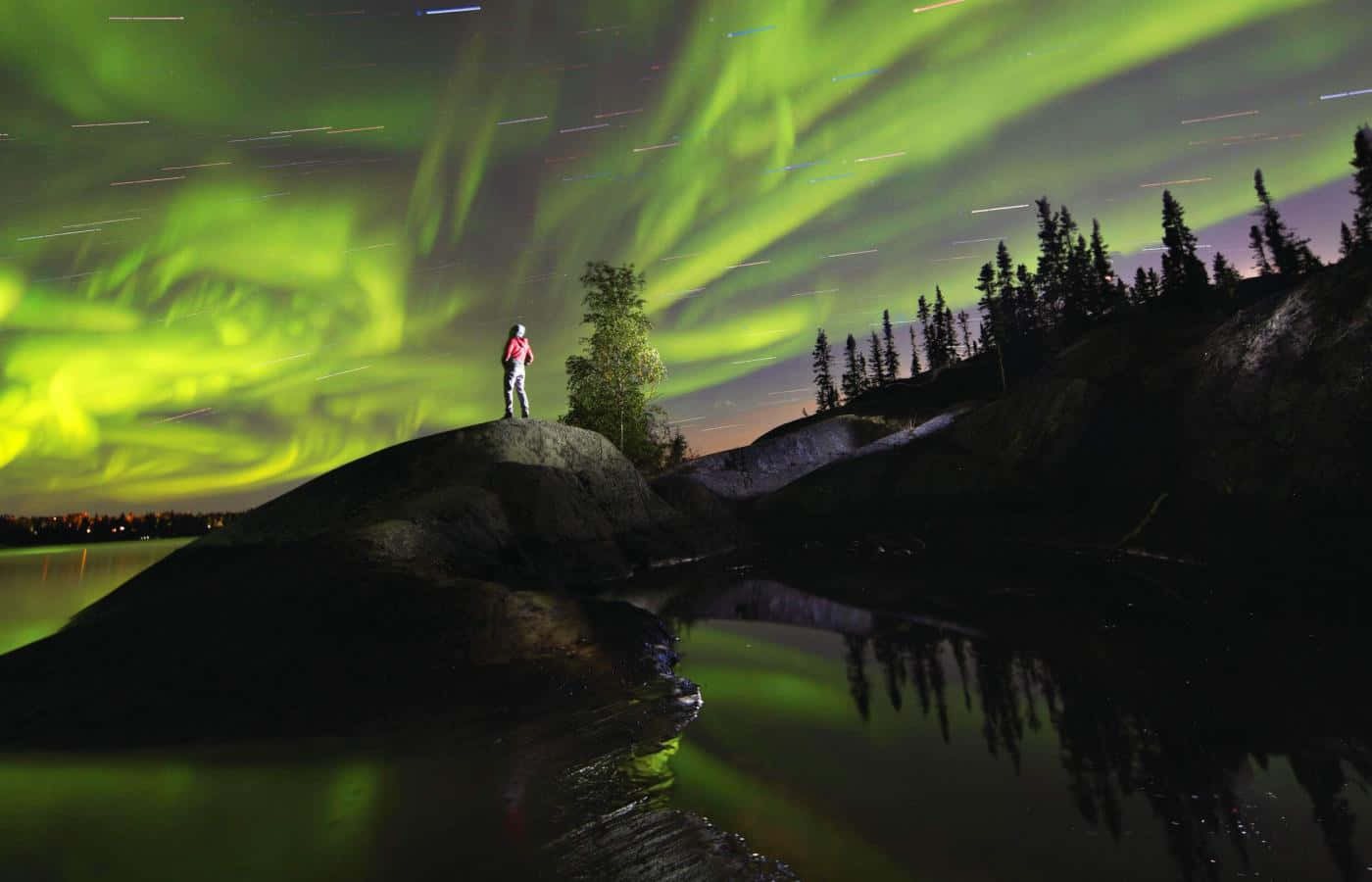 Impresionante aurora boreal Fondos de pantalla