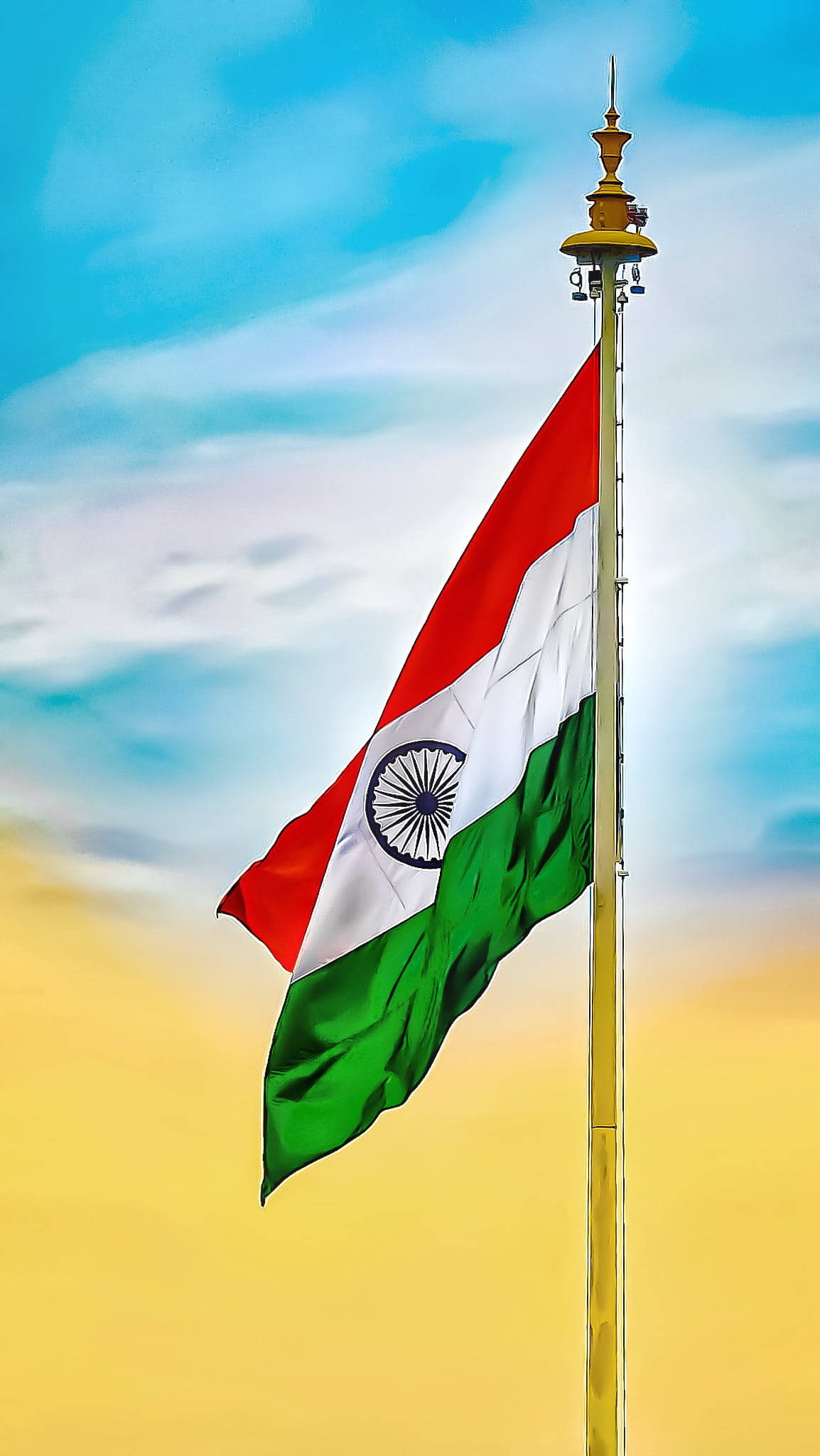 Impresionante bandera de India para móvil Fondos de pantalla