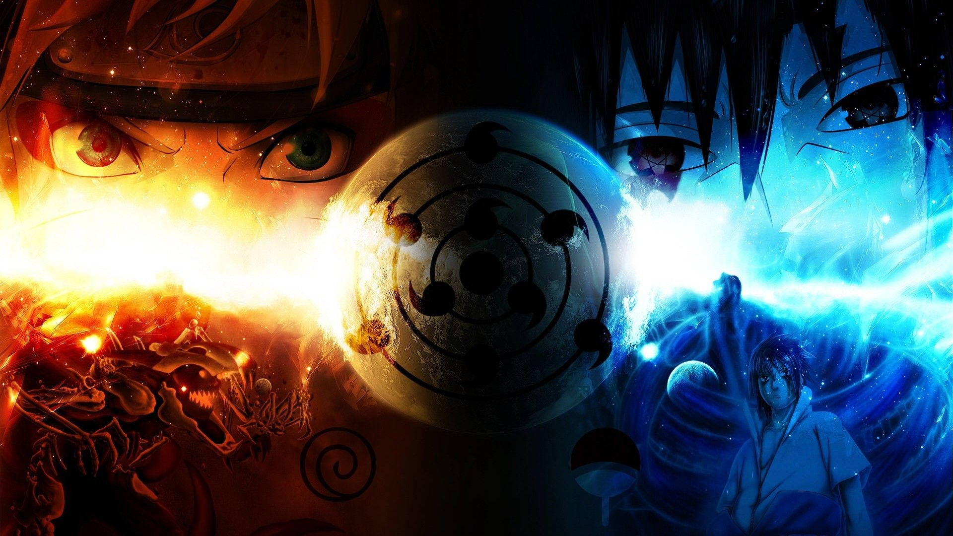Impresionante Naruto y Sasuke con Sharingan Fondos de pantalla