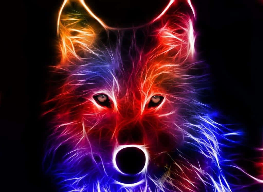 Impresionante pantalla de lobos galácticos Fondos de pantalla