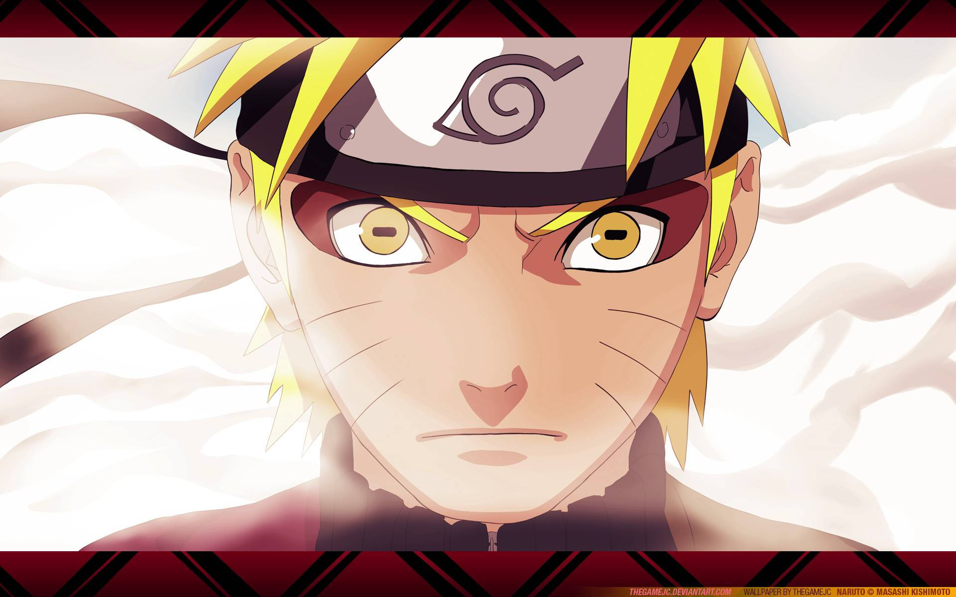 Increíble mirada de Naruto modo sabio Fondos de pantalla